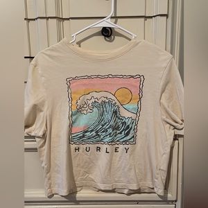 Hurley crop tee size small